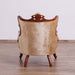 European Furniture - Veronica II Luxury Chair in Antique Walnut and Antique Dark Gold leaf - 47078-C - GreatFurnitureDeal