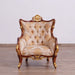 European Furniture - Veronica II Luxury Chair in Antique Walnut and Antique Dark Gold leaf - 47078-C - GreatFurnitureDeal