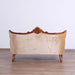European Furniture - Veronica II Luxury Loveseat in Antique Walnut and Antique Dark Gold leaf - 47078-L - GreatFurnitureDeal
