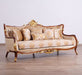 European Furniture - Veronica II Luxury Sofa in Antique Walnut and Antique Dark Gold leaf - 47078-S - GreatFurnitureDeal