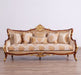 European Furniture - Veronica II Luxury Sofa in Antique Walnut and Antique Dark Gold leaf - 47078-S - GreatFurnitureDeal