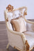 European Furniture - Veronica III Luxury Chair in Antique Beige and Antique Dark Gold leaf - 47072-C - GreatFurnitureDeal