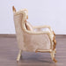 European Furniture - Veronica III Luxury Chair in Antique Beige and Antique Dark Gold leaf - 47072-C - GreatFurnitureDeal