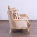 European Furniture - Veronica III Luxury Loveseat in Antique Beige and Antique Dark Gold leaf - 47072-L - GreatFurnitureDeal