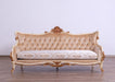 European Furniture - Veronica III Luxury Sofa in Antique Beige and Antique Dark Gold leaf - 47072-S - GreatFurnitureDeal