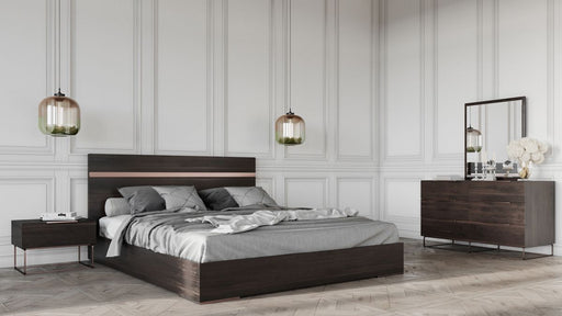 VIG Furniture - Nova Domus Benzon Italian Modern Dark Rovere Nightstand - VGACBENZON-NS - GreatFurnitureDeal
