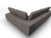 VIG Furniture - Coronelli Collezioni Viola Italian Contemporary Grey Leather Right Facing Sectional Sofa - VGCCVIOLA-KIM-BRN-RAF-SECT - GreatFurnitureDeal