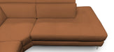 VIG Furniture - Coronelli Collezioni Viola - Italian Contemporary Cognac Leather Right Facing Sectional Sofa - VGCCVIOLA-KIM-COG-RAF-SECT - GreatFurnitureDeal
