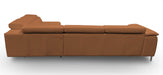 VIG Furniture - Coronelli Collezioni Viola - Italian Contemporary Cognac Leather Right Facing Sectional Sofa - VGCCVIOLA-KIM-COG-RAF-SECT - GreatFurnitureDeal