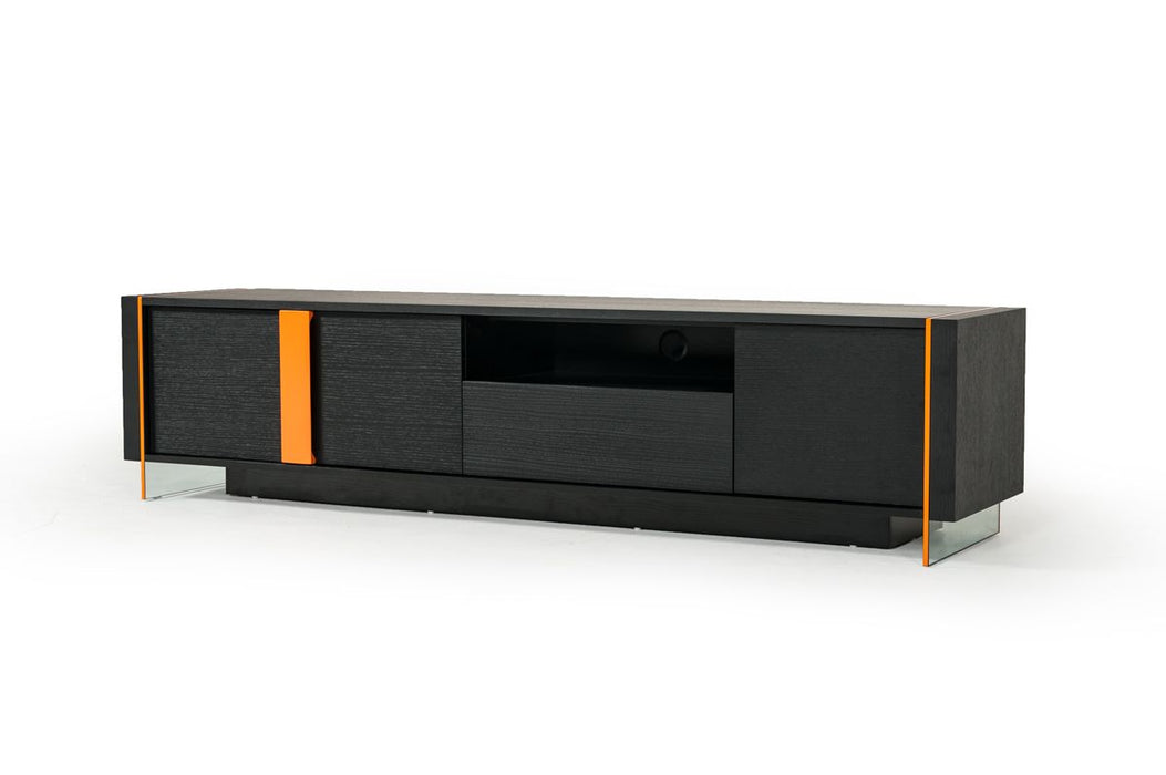 VIG Furniture - Modrest Vision - Modern Black Oak Floating TV Stand - VGHB167F - GreatFurnitureDeal