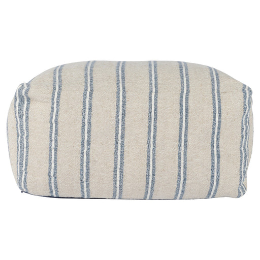 Classic Home - Delgada Pouf in Natural/Blue - VP10016 - GreatFurnitureDeal