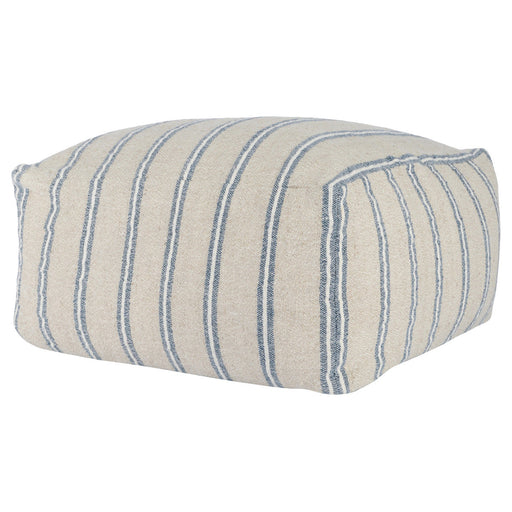 Classic Home - Delgada Pouf in Natural/Blue - VP10016 - GreatFurnitureDeal