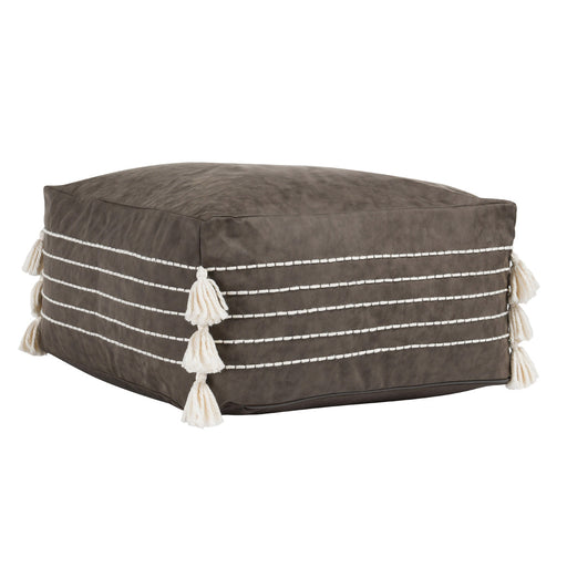 Classic Home - Ezekiel Vegan Leather Pouf - VP10023 - GreatFurnitureDeal