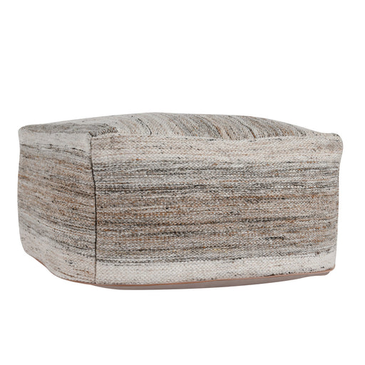 Villa By Classic Home - Performance Plateau Sand Multi Pouf - VP10029 - GreatFurnitureDeal