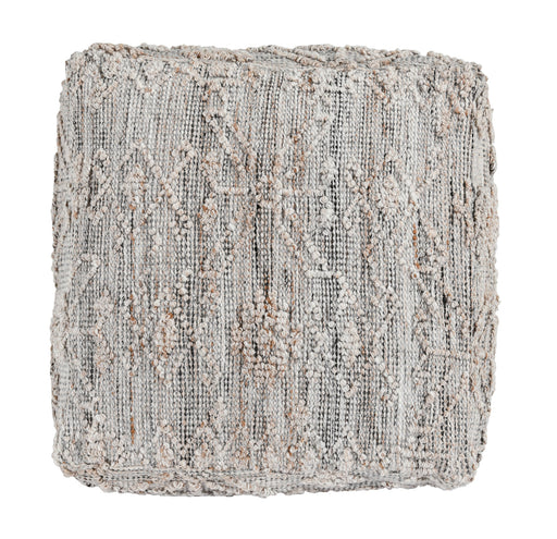 Classic Home - Performance Tundra Gray Multi Pouf 24x24x12 - VP10031 - GreatFurnitureDeal