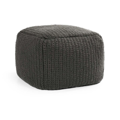 Classic Home - Performance Prism Dark Gray Pouf 18x18x14 - VP10033 - GreatFurnitureDeal