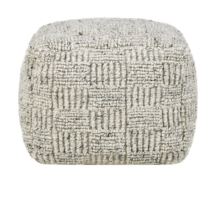 Classic Home Furniture - Performance Vico Pouf 18"x18"x14" in Ivory Multi - VP10037 - GreatFurnitureDeal
