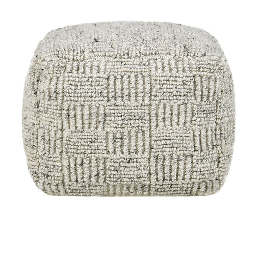 Classic Home - Performance Vico Pouf 18"x18"x14" in Ivory Multi - VP10037 - GreatFurnitureDeal