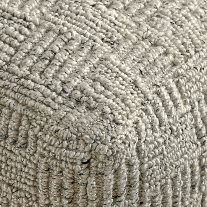 Classic Home - Performance Vico Pouf 18"x18"x14" in Ivory Multi - VP10037 - GreatFurnitureDeal