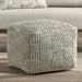 Classic Home Furniture - Performance Vico Pouf 18"x18"x14" in Ivory Multi - VP10037 - GreatFurnitureDeal