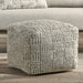 Classic Home - Performance Vico Pouf 18"x18"x14" in Ivory Multi - VP10037 - GreatFurnitureDeal