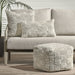 Classic Home - Performance Vico Pouf 18"x18"x14" in Ivory Multi - VP10037 - GreatFurnitureDeal