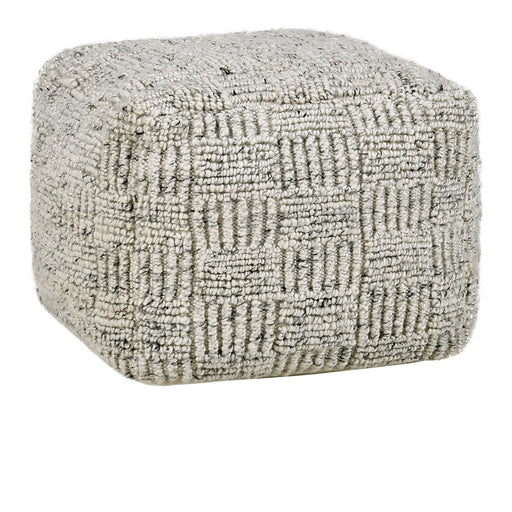 Classic Home - Performance Vico Pouf 18"x18"x14" in Ivory Multi - VP10037 - GreatFurnitureDeal