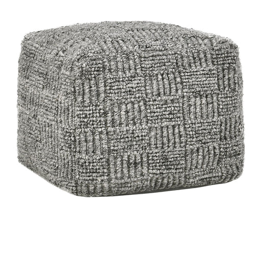 Classic Home - Performance Vico Pouf 18"x18"x14" in Gray - VP10038 - GreatFurnitureDeal