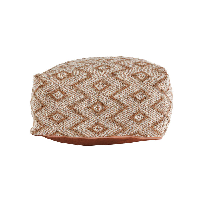 Classic Home - Volt Terra Cotta/Ivory Pouf - VP12212 - GreatFurnitureDeal