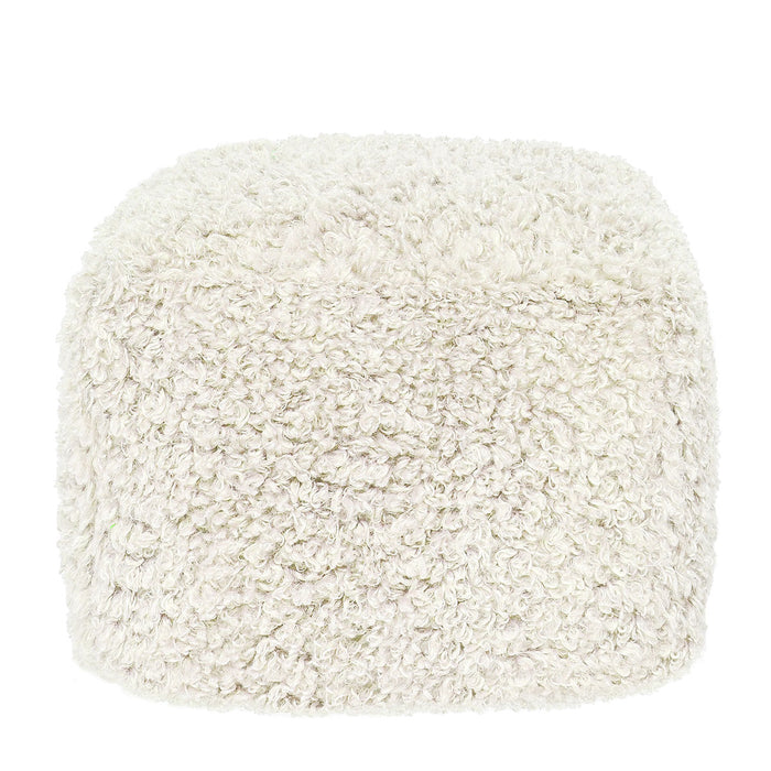 Classic Home Furniture - Carters Ivory Pouf 18X18X14 - VP12215 - GreatFurnitureDeal