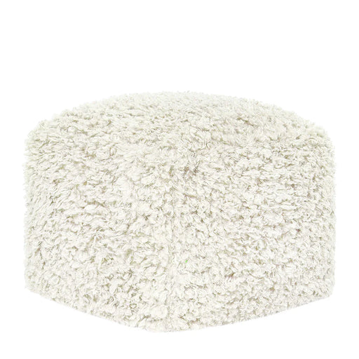 Classic Home - Carters Ivory Pouf 18X18X14 - VP12215 - GreatFurnitureDeal