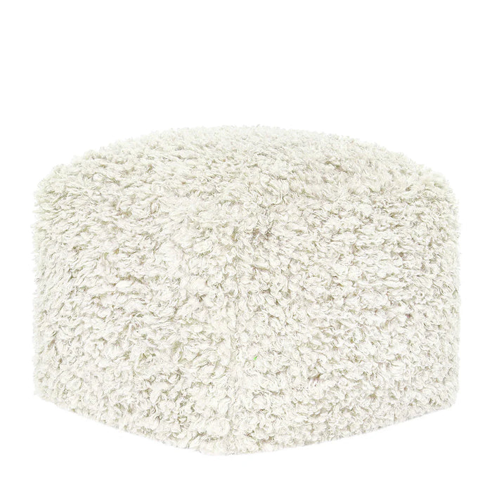 Classic Home - Carters Ivory Pouf 18X18X14 - VP12215 - GreatFurnitureDeal