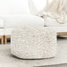 Classic Home - Carters Ivory Pouf 18X18X14 - VP12215 - GreatFurnitureDeal