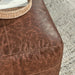 Classic Home Furniture - Leather Kona Brown Pouf 24X24X12 - VP12221 - GreatFurnitureDeal