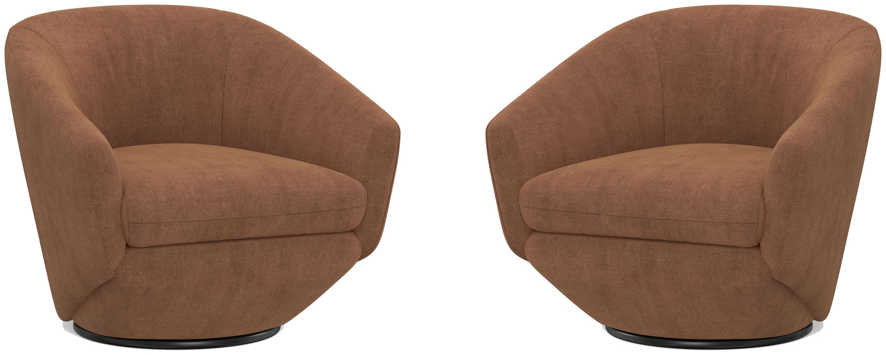 Parker Living - The Twist Swivel Chair in Elise Rust (Set of 2) - STWI#912S-2-ELRS - GreatFurnitureDeal