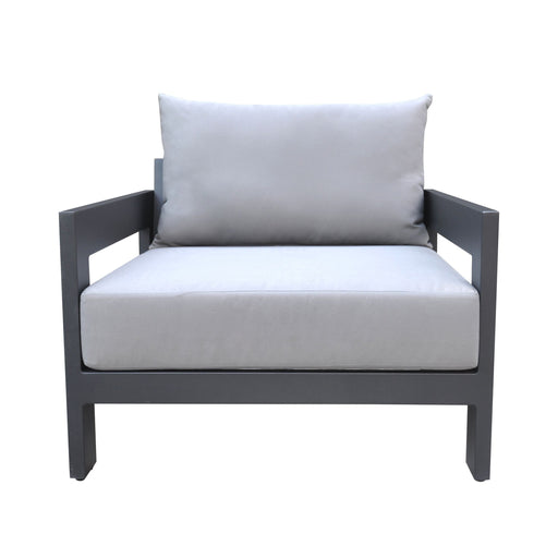 VIG Furniture - Renava Wake Modern Charcoal Outdoor Lounge Chair - VGGEMONTALK-GREY-CH - GreatFurnitureDeal