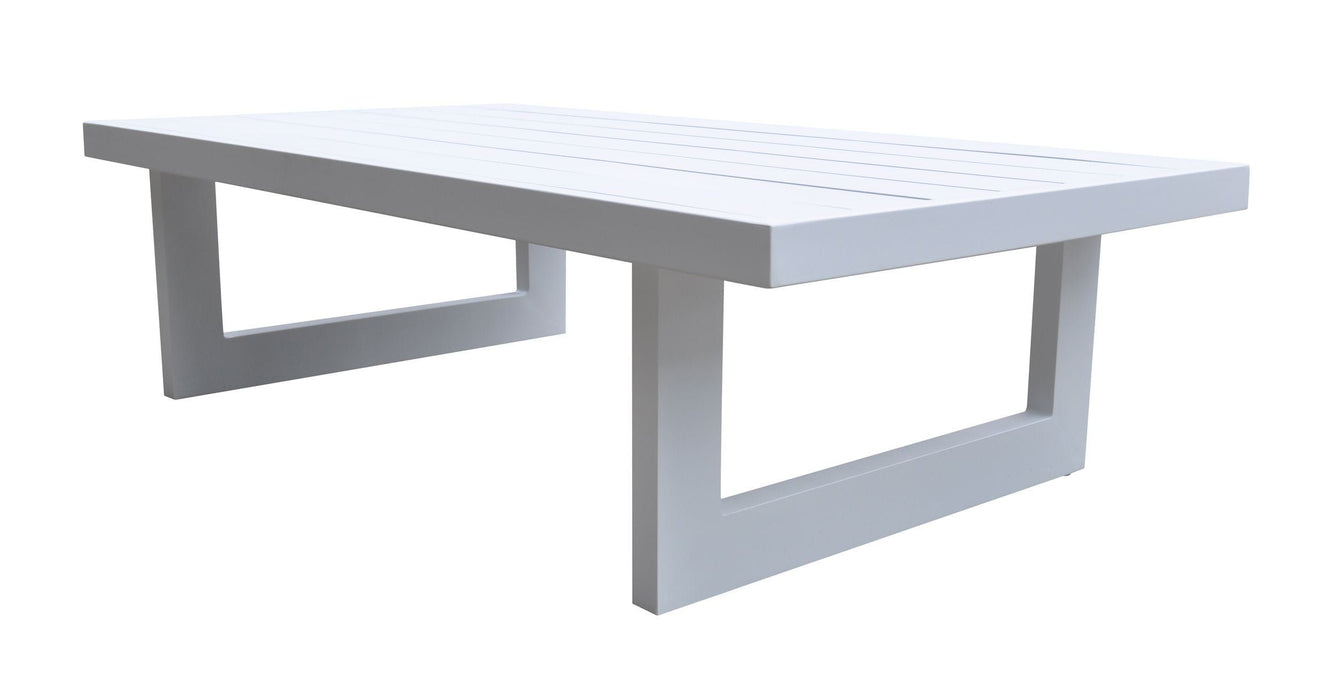 VIG Furniture - Renava Wake Modern White Outdoor Coffee Table - VGGEMONTALK-WHT-CT - GreatFurnitureDeal