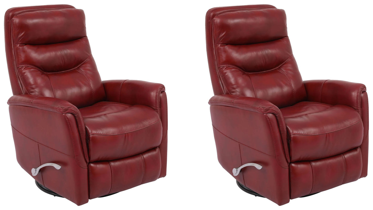 Parker Living - Gemini Swivel Glider Recliner in Rouge (Set of 2) - MGEM#812GS-2-ROU - GreatFurnitureDeal