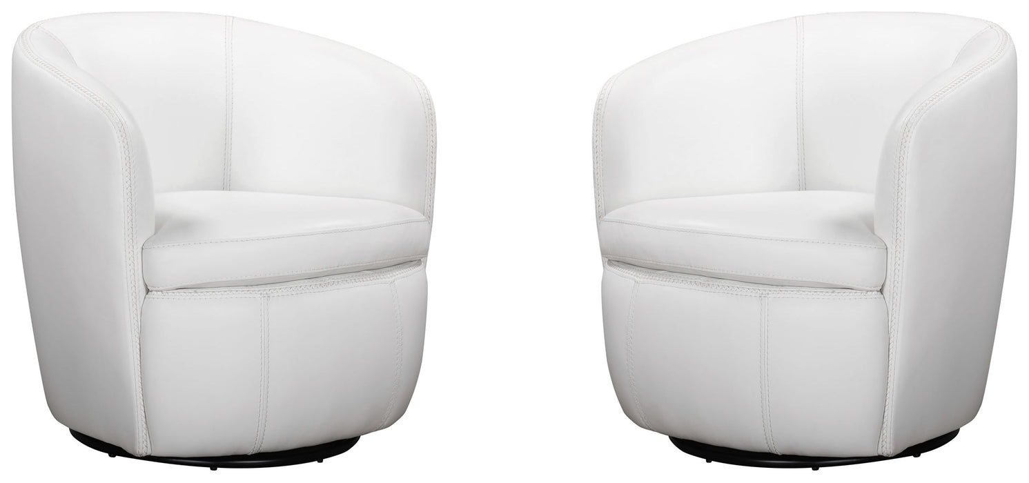 Parker Living - Barolo Swivel Club Chair in Snow (Set of 2) - SBAR#912S-2-SNOW - GreatFurnitureDeal