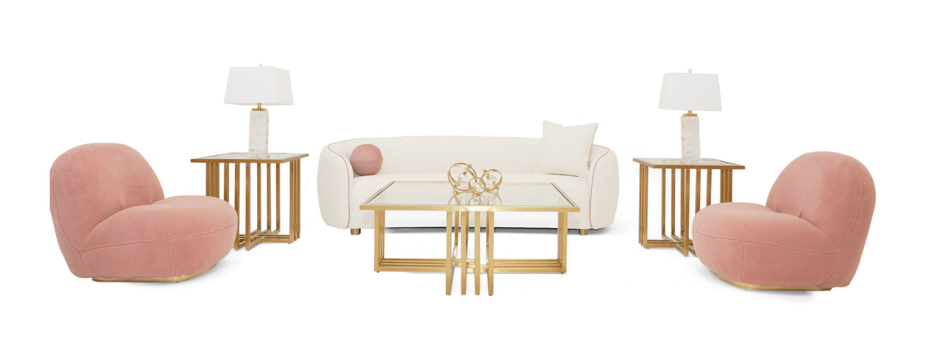 VIG Furniture - Modrest Winfree Modern Off White Fabric 3-Seater Sofa - VGOD-ZW-22013-S