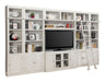 Parker House - Boca 7 Piece Entertainment Wall in Cottage White - BOC-7PC-ENT-STRWALL - GreatFurnitureDeal