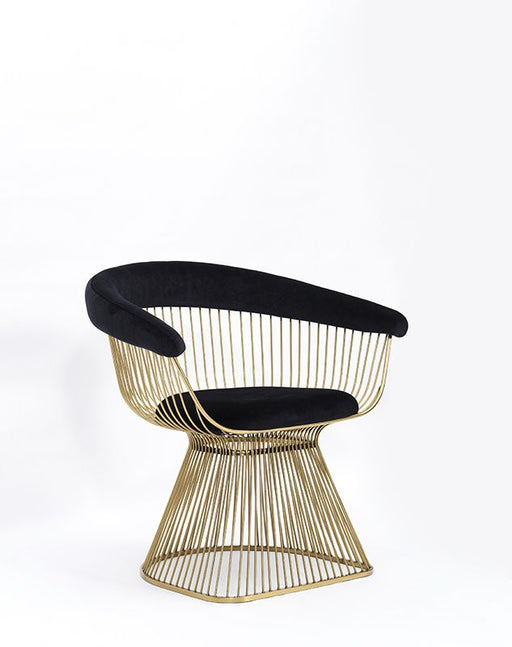 VIG Furniture - Modrest Chandler Black Velvet & Gold Dining Chair - VGZAY007-BLKGLD - GreatFurnitureDeal