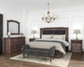 ART Furniture - Revival Queen Upholstered Bed in Napa Mahogany - 328125-1730 - GreatFurnitureDeal