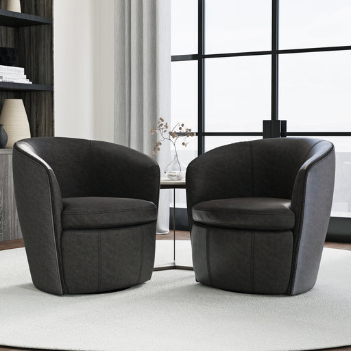 Parker Living - Barolo Swivel Club Chair in Vintage Saddle (Set of 2) - SBAR#912S-2-VGSL - GreatFurnitureDeal