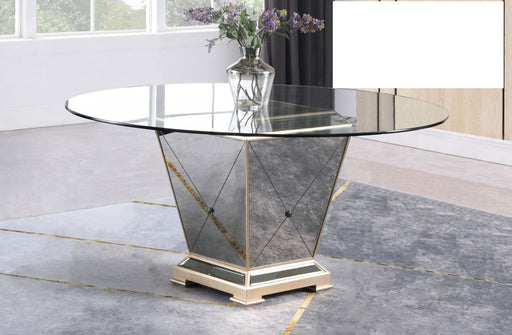 Mariano Furniture - YJ001 - Mirrored Dining Table - BM-YJ001T60 - GreatFurnitureDeal
