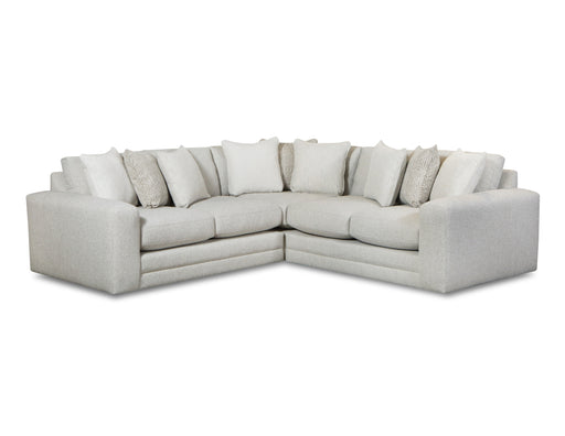 Southern Home Furnishings - Hogan Sectional in Off White - 7003 21L, 15, 21R Hogan Cotton - GreatFurnitureDeal