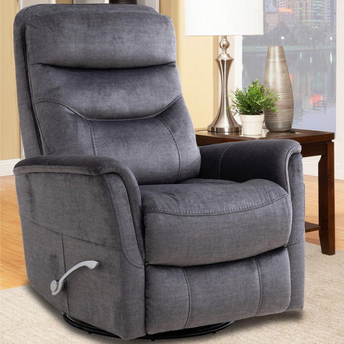 Parker Living - Gemini Swivel Glider Recliner in Capri Charcoal (Set of 2) - MGEM#812GS-2-CCH - GreatFurnitureDeal