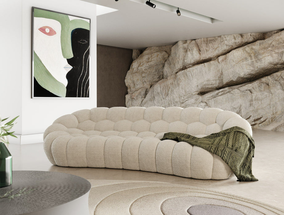 VIG Furniture - Divani Casa Yolonda - Modern Curved Off-White Fabric Sofa - VGEV2126C-SOFA-C-00 - GreatFurnitureDeal