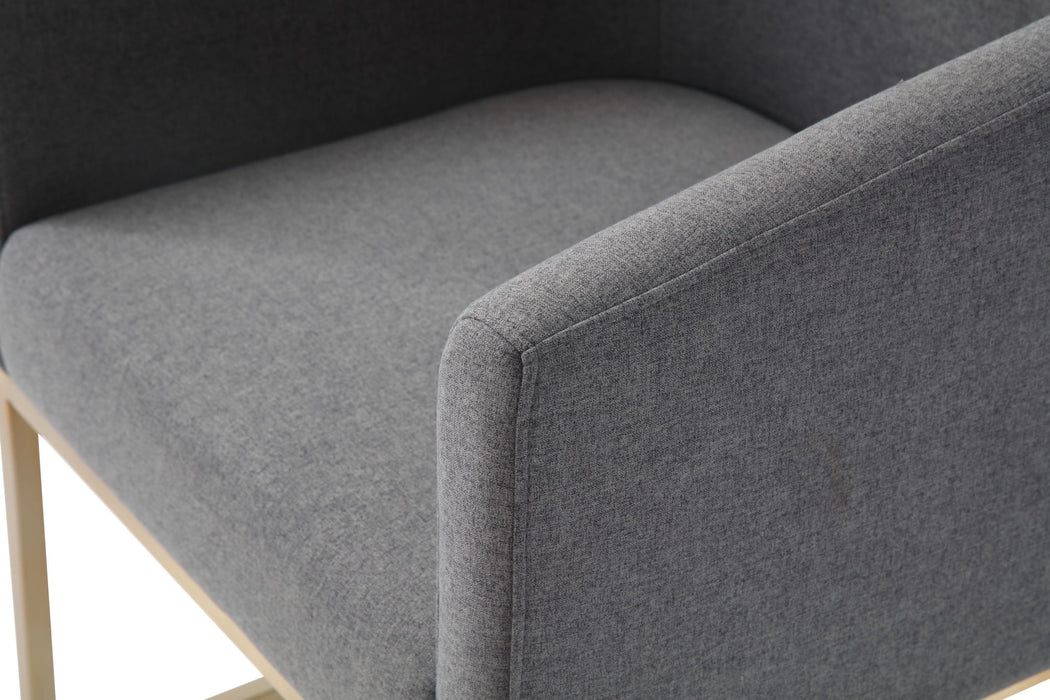 VIG Furniture - Modrest Yukon Modern Dark Grey Fabric Dining Chair - VGVCB8362-DKGRY-DC - GreatFurnitureDeal