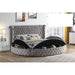 Mariano Furniture - YY138 Upholstered Velvet Eastern King Bed in Grey - BM-YY138-GREY-EK - GreatFurnitureDeal